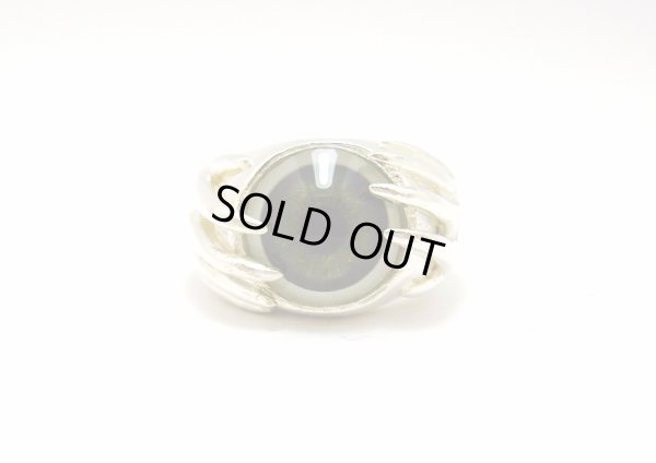 画像1: 義眼リング　ヒューマンタイプ1　TR-143　義眼カラーが選べる　シルバーリング