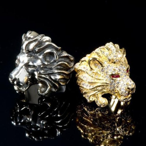 他の写真3: キングリモ　ライオンヘッドリング　パヴェ　LION HEAD RING_PAVE　KLR47GCZR　King Limo　リング