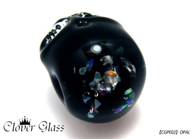 画像3: CLOVER GLASS スカルペンダント ハンドメイド ガラス メンズ