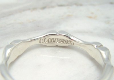 画像2: CLOVER925　ボーン・ハート・リング　ダイヤモンド　Bone Heart Ring　メンズ　レディス　CLR-04/SV　オリジナルリング