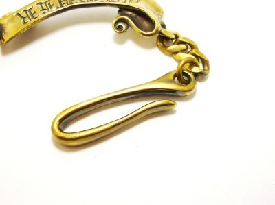 画像1: CLOVER GLASS Drape Key Chain クローバーグラス オリジナル ドレープ キーチェーン 真鍮 ブラス メンズ