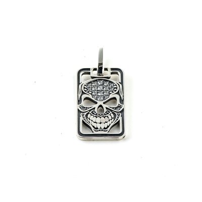 画像1: MICRO KING HEAD DOG TAG (SV)