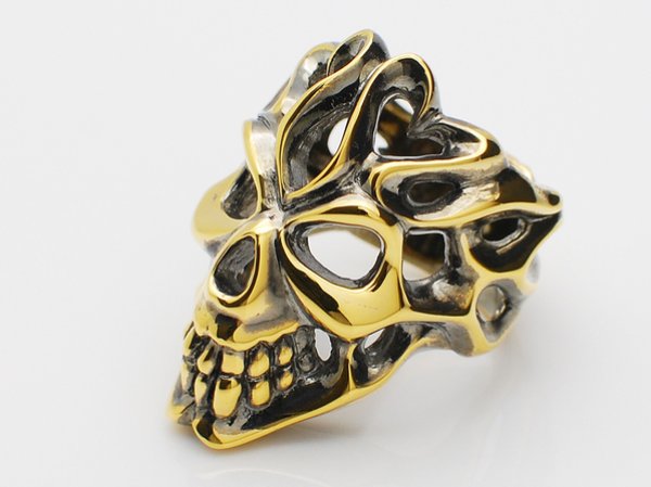 画像1: キングリモ　グラフィティーヘッドリング　GRAFFITI HEAD RING　KLR57G　King Limo　リング (1)