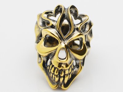 画像1: キングリモ　グラフィティーヘッドリング　GRAFFITI HEAD RING　KLR57G　King Limo　リング