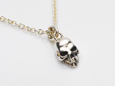 画像1: 【King Limo】　MICRO SKULL NECKLACE マイクロスカルネックレス　キングリモ KLCM15　シルバーペンダント