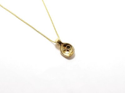 画像1: クローバーグラス　ベビースプーン・ペンダント　CLOVER GLASS　Baby Spoon Pendant　誕生石　CGP-05/G　CLOVER925オリジナルペンダント