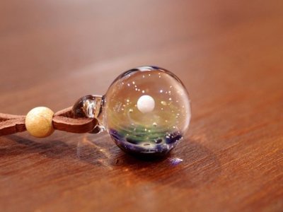 画像2: ドラゴンパイプ ガラスペンダント ハンドメイド Dragon Pipe 宇宙ペンダント メンズ レディース DP17070709