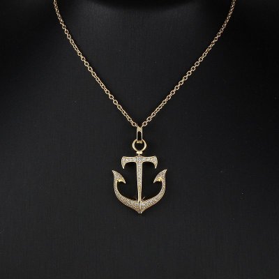 画像2: キングリモ　アンカーペンダント　ANCHOR PENDANT_PAVE　KLP69GCZ　King Limo　ペンダント