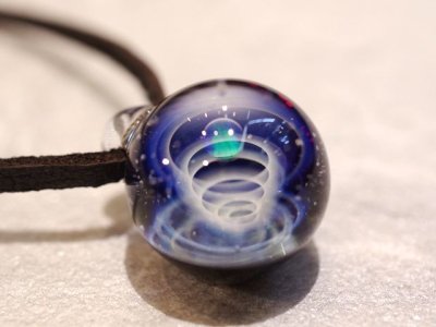 画像2: ドラゴンパイプ ガラスペンダント ハンドメイド Dragon Pipe 宇宙ペンダント メンズ レディース DP18120701