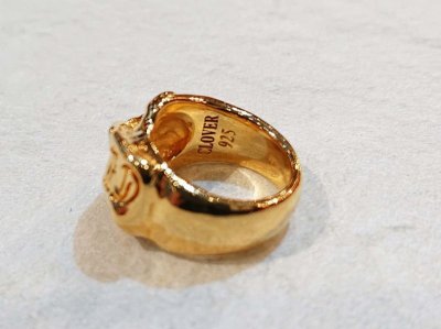 画像2: CLOVER925　ドレープリング　Drape Ring　CLR-01G/SV　金鍍金　リング　メンズ　レディース