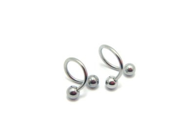 画像1: 【ネコポス発送可】Twister Barbells　16G/14G　ツイスターバーベル　スパイラルバーベル　ボディピアス　BTW