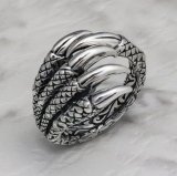 終売品 zocalo ドラゴンクロウ ピアス×1 DragonClawEarStud_BlackRutilat