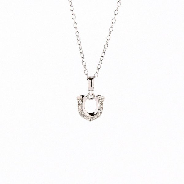 画像1: キングリモ　タイニーハイローラーネックレス　TINY HIGHROLLER NECKLACE_PAVE　KLT05CZ　King Limo　シルバーネックレス (1)