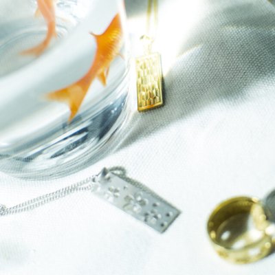 画像1: 【即納可】KANAME　カナメ　文様札ネックレス　Monyo fuda pendant　KN-011-014　ペンダント　ネックレス　メンズ　レディース