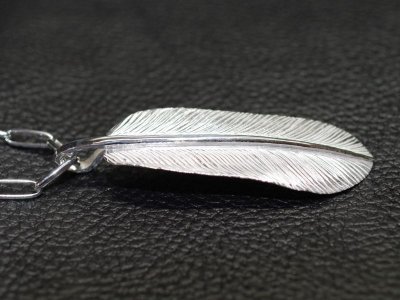 画像2: CLOVER925　カルチャーゲート・コラボレーション・フェザーペンダントL　C×C FEATHER PENDANT　CCPD-03/SV　シルバーペンダント　メンズ　レディース