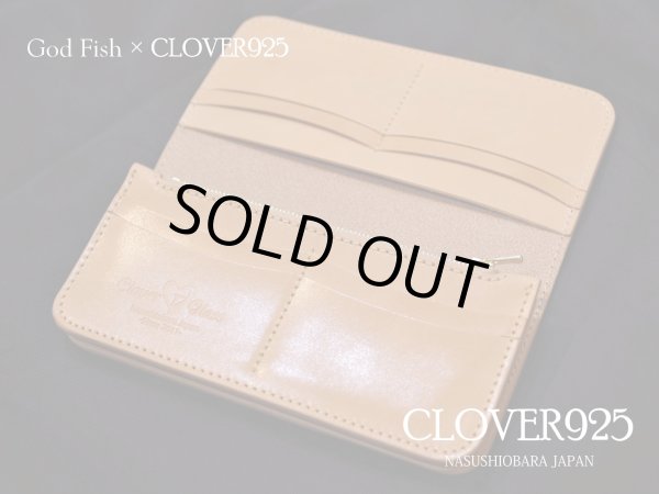 画像1: CLOVER925オリジナル　CLOVER GLASS　栃木レザー　ロングウォレット　CLW-06/NA　革財布 (1)