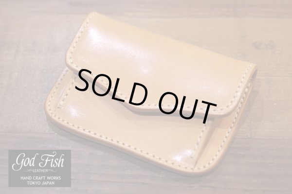 画像1: GOD FISH ゴッドフィッシュ コインケース GF-C ミシンソーイング 栃木レザー サドル コンパクトウォレット レザーウォレット (1)