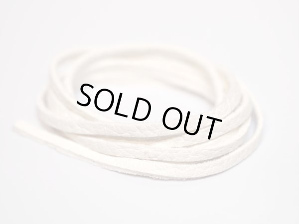 画像1: ディアスキンレース 鹿革紐（ホワイト）3mm 90cm　CL-PARTS004_3_WH (1)