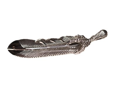 画像1: 特大フェザー・ペンダント 爪付き シルバーペンダント ASP-1281