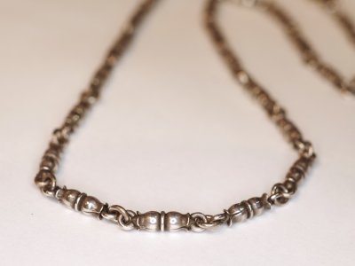 画像1: 【Used】AQUA SILVER デザインチェーン 45cm SILVER925  メンズ レディース
