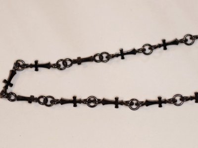 画像3: 【Used】バーデンオブプルーフ クロスチェーンブレスレット 限定BKモデル SILVER925 メンズ レディース