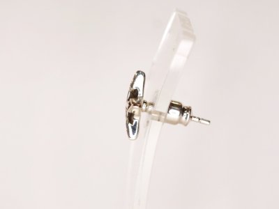 画像1: CLOVER925セレクト　スター・コントラスト・ピアス　シルバーピアス　片売り　CLSLCT-E052