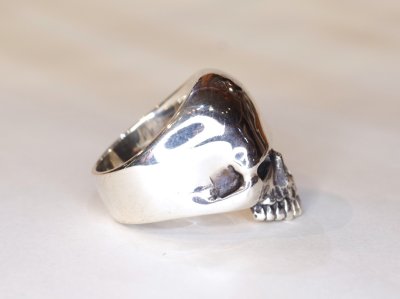 画像2: 【Used】CRAZY PIG DESIGNS Evil Skull Ring 12号 SILVER925 リング メンズ レディース