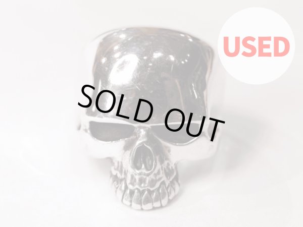画像1: 【Used】CRAZY PIG DESIGNS Evil Skull Ring 12号 SILVER925 リング メンズ レディース (1)