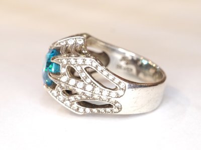 画像2: 【Used】King Limo Arachnoid Ring_PAVE 23号 SILVER925 リング メンズ レディース