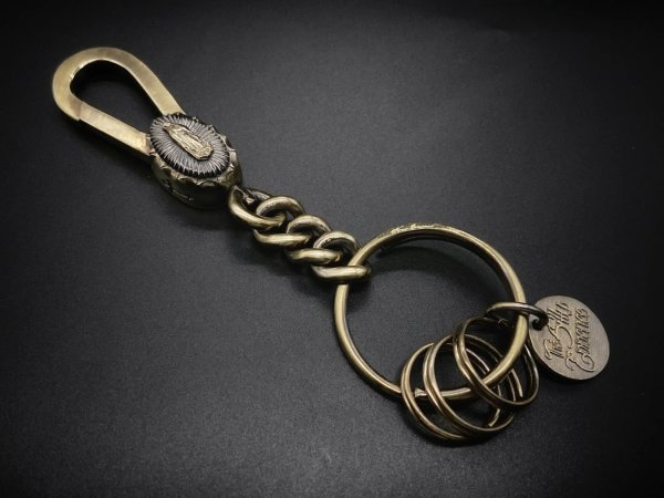 画像1: シリーエッセンス silly essence マリア キーホルダー maria key holder brass silver 真鍮 キーチェーン キーホルダー メンズ レディース (1)