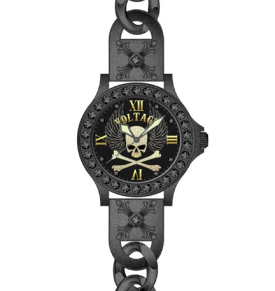 画像1: ヴォルテージ　WING SKULL　VO-030B-02M　VOLTAGE　ボルテージ【腕時計】 (1)