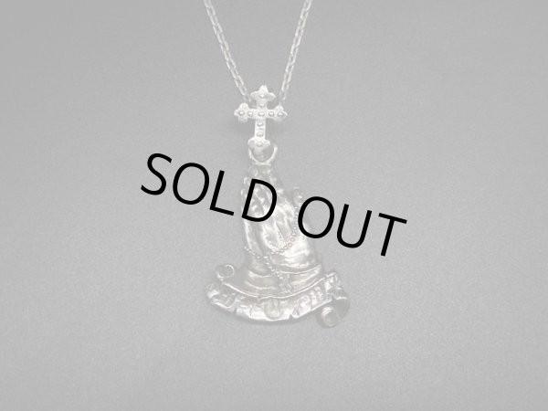 画像1: シリーエッセンス silly essence プレイングハンズ・リボンペンダント praying hands/ribbon pendant/silver Silver925 ペンダントトップ メンズ レディース (1)