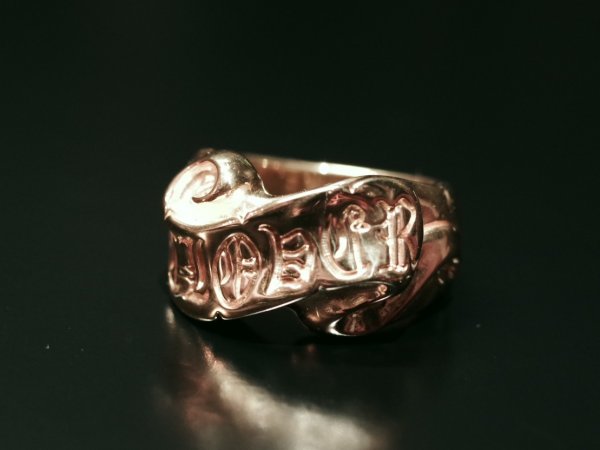 画像1: CLOVER925　ドレープリング　Drape Ring　CLR-01G/SV　金鍍金　リング　メンズ　レディース (1)