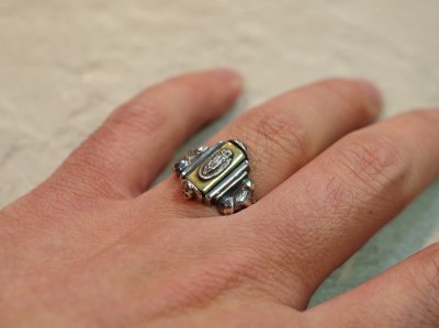 画像2: 【Used】Silly essence Florence Ring 19号 SILVER925/Brass シリーエッセンス リング マリア メンズ レディース