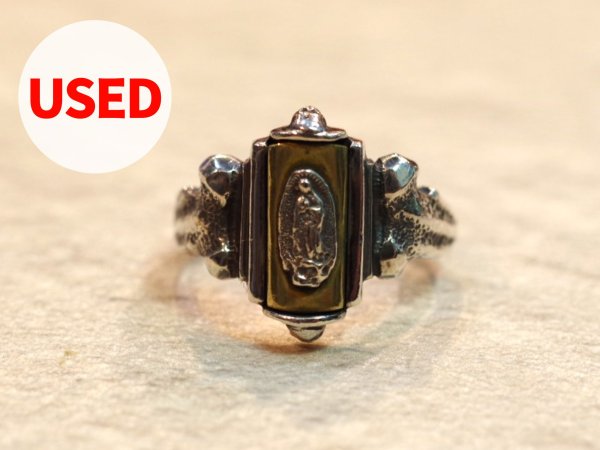 画像1: 【Used】Silly essence Florence Ring 19号 SILVER925/Brass シリーエッセンス リング マリア メンズ レディース (1)