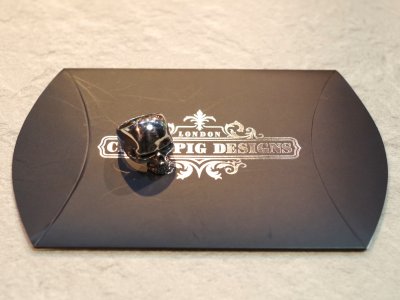 画像3: 【Used】CRAZY PIG DESIGNS　Evil Skull Ring Small 12号 SILVER925 クレイジーピッグ リング スカル メンズ レディース