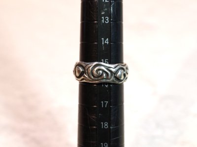 画像2: 【Used】Bill Wall Leather 15号 SILVER925/Brass ビルウォールレザー リング ハート メンズ レディース