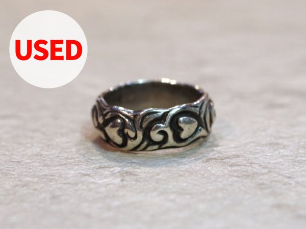 画像1: 【Used】Bill Wall Leather 15号 SILVER925/Brass ビルウォールレザー リング ハート メンズ レディース (1)