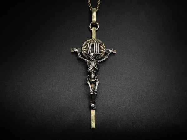 画像1: シリーエッセンス silly essence リバースペンダント re-birth/brass/silver Silver925 ペンダントトップ メンズ レディース (1)