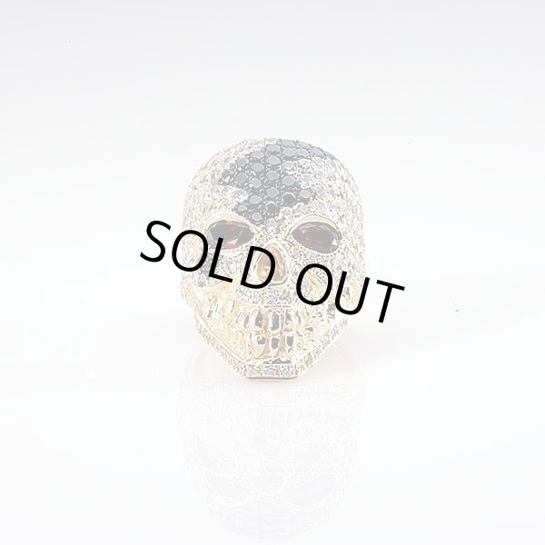 画像1: キングリモ　キングオブABヘッドリング　パヴェ　KING OF AB HEAD RING_PAVE　KLR55AB　King Limo　リング (1)