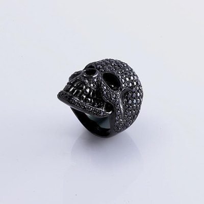 画像2: キングリモ　キングヘッドリング　パヴェ　KING HEAD RING_PAVE　KLR06BKBCZ　King Limo　リング