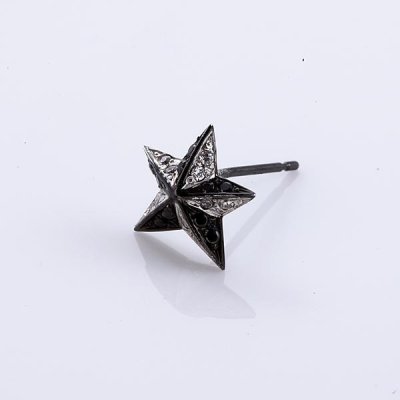 画像2: キングリモ　ロックスターピアス　ROCK STAR PIERCE　KLE17BKCZBCZ　King Limo　ピアス