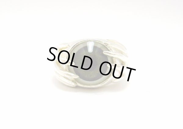 画像1: 義眼リング　ヒューマンタイプ1　TR-143　義眼カラーが選べる　シルバーリング (1)