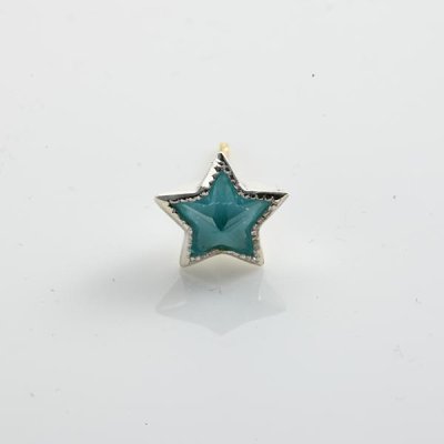 画像1: キングリモ　クラシックスターピアス　CLASSIC STAR PIERCE　KLE15BLCZ　King Limo　ピアス